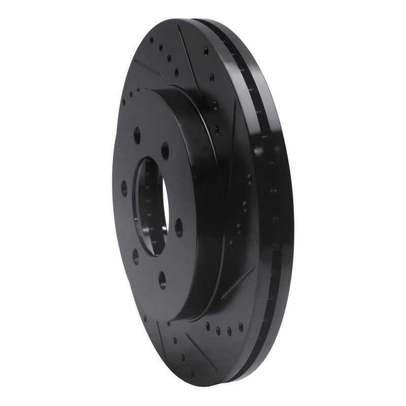 Ford F-150 Brake Rotor (1) - Front Right - R1 Concepts - Drilled & Slotted - Black - `04-`08